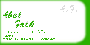 abel falk business card